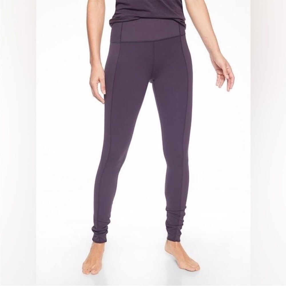 ATHLETA Purple Barre Rib Tight Powervita‎ Leggings